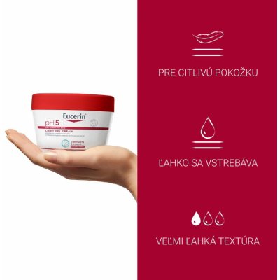 Eucerin pH5 telové mlieko ľahká textúra pre citlivú pokožku 400 ml