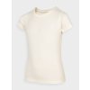 4F HJZ22-JTSD002 OFF WHITE Detské tričko EU 146