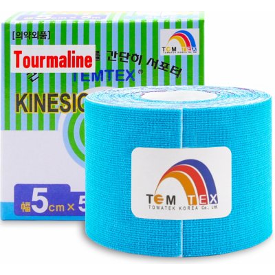 Temtex Tourmaline kinesiotape modrá 5cm x 5m