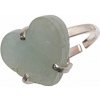 Nefertitis Be Beautiful Akvamarín srdce prsteň 45 NF54591 - od 54 mm (US 7), 1,6 x 1,5 x 0,5 cm