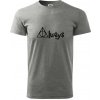 Harry - Always - Klasické pánske tričko vyššej gramáže - 3XL ( Tmavosivý melír )