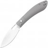 CJRB Sasaya Titan Gray, Satin S35VN, Milled Titanium J1959G-GY