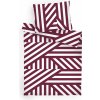 Dadka Obliečky bavlna Zebra bordó 140 × 200, 70 × 90 cm