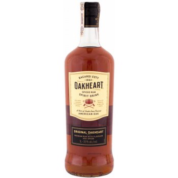 Bacardi Oakheart 35% 1 l (čistá fľaša)