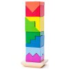 Woody Skladacia veža farebná - hlavolam, 91102