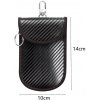 Elnox Faraday ELN132446 vrecko na kľúče čierne, červené prešitie 10 x14 cm