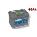 Exide Premium 12V 60Ah 600A EA602