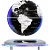 Čierny magnetický levitujúci glóbus so základňou UFO (14 cm) – svietiaci