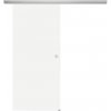 Celoskleněné posuvné dveře sada satinato, 820x2100 mm, posuvné kování stříbrná