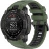 VSETKONAMOBIL 107904 SPORTY Vymeniteľný silikónový remienok Garmin Instinct 3 45mm GREEN BLACK