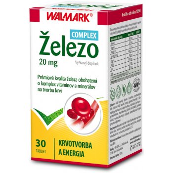 Walmark Železo 20 mg 30 tabliet