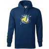 Volejbal lopta v triku - Mikina pánska Cape s kapucňou - 2XL ( Polnočná modrá )