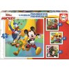 EDUCA Puzzle Mickey a priatelia 4v1 (12,16,20,25 dielikov)