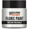 Farba na textil, 50 ml, krycia perleťová biela
