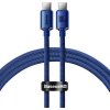 Baseus CAJY000603 Crystal Shine Series Dátový USB-C - USB-C 100W, 1,2m