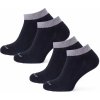 Zulu ponožky Everyday 100M 2-pack čierna/sivá