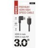 S10310 HDMI 2.0 vysokorýchlostný kábel A vidlica - A vidlica 90° 3 m EMOS