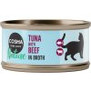 Cosma Nature 6 x 70 g - tuniak s hovädzím