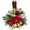 Adventná vianočná ikebana Sviatočná Harmónia 33 cm
