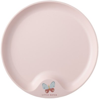 MEPAL Mio Flowers And Butterflies 22 cm ružový - detský jedálenský tanierik plytký plastový