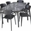 ROJAPLAST Set záhradného nábytku ZWMT-24 záhradný stôl 1 + 6 záhradných stoličiek MARE ARMCHAIR