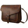 Buffalo Pull Pánska Kožená Taška cez rameno Buffalo Pull-Up Vintage Leather 30x26x16cm hnedá Veľkosť: UNI