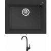 Elleci QUADRA 110 G40 full black + Deante NEO BORO BMO N62M čierna matná