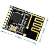 SMD NRF24L01 2.4GHz modul pre prenos údajov