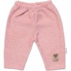 Baby Nellys Pletené nohavice Hand Made Girl ružové