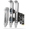 AXAGON PCEA-PSN, PCIe radič - 1x paralelný (LPT) + 2x sériový port (RS232) 250 kbps, vr. LP