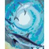 Diamondi Diamantové maľovanie - HÚF ŽRALOKOV A RÝB PLÁVAJÚCI V TMAVOM MORI Rámovanie: vypnuté plátno na rám, Rozmer: 40x50 cm
