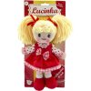Teddies Panenka Lucinka hadrová plyš 30 cm česky zpívající