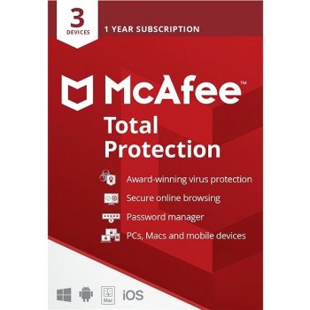 McAfee Total Protection 3 lic. 12 mes.