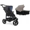 TFK Mono3 2v1 Premium Black Combi carrycot + Seat unit Nafukovacie kolesá Hlboká vanička Sand