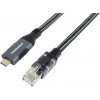 PremiumCord Ethernetový kábel USB-C -> LAN RJ45 10/100/1000 Mb 2m ku31net2