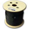 Datacom 12171 S/FTP drát CAT7 PE,Fca, 100m, černý