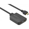 PremiumCord HDMI 2.0 Prepínač 4K@60Hz, 4:4:4 obojsmerný 2-1 alebo 1-2 (khswit21b)