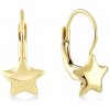 Lillian Vassago Zlaté patentové náušnice Hviezdičky LLV22-GER178Y
