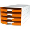Zásuvkový box IMPULS otvorený oranžový - 1 kus - 1 KS - 4 - otvorené - vrstva - - HAN - 294x235x368 mm - HAN Impuls open HAN