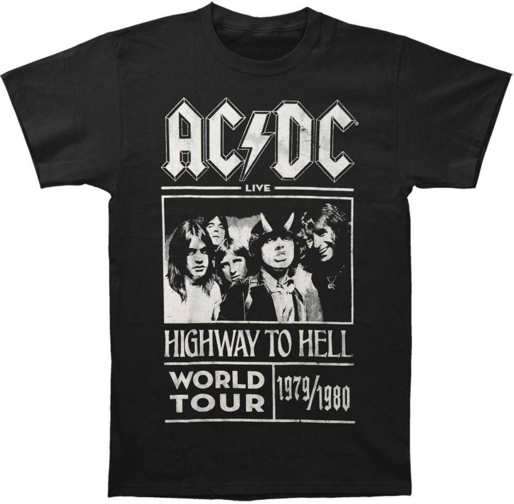 AC/DC Highway To Hell World Tour 1979/1980 tričko čierne