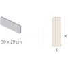 ABW Jubileum obrubník 50x20x5 cm, Farba sivá