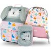 Školský 3 set - aktovka, peračník, vrecko BAAGL Zippy Bunny - 18 L
