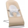 BABYBJÖRN Lehátko Balance Soft Woven Beige/ grey Jersey, svetlá konštrukcia