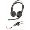 Poly Blackwire 5220 čierna / Náhlavná súprava / mikrofón / dve slúchadlá / USB-C/A / 3.5mm jack (8X231AA)