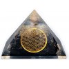 Phoenix Import Phoenix krištáľová turmalínová pyramída Kvet života 7 x 7 x 6 cm
