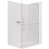CERANO - Sprchová zástena Walk-in Onyx L-pravá vzpera - 8 mm + polička/držiak na uteráky - chróm, transparentné sklo - 110x200 cm