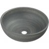 Sapho Priori - Umývadlová misa, priemer 41 cm, bez prepadu, sivá PI024