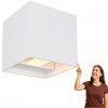 Záhradné nástenné svietidlo Globo Lighting biele integrované LED svetlo 3 W