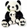 Panda s dieťaťom veľkým medveďom medveď 50 cm darček