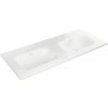Dvojité nábytkové umývadlo Jungborn SEDICI 121 x 51,5 cm lesklá biela FR04011